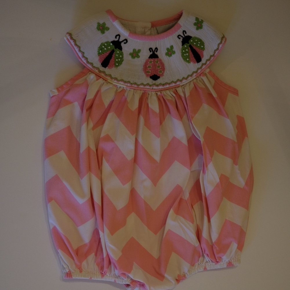 Pink Chevron Kids One Piece